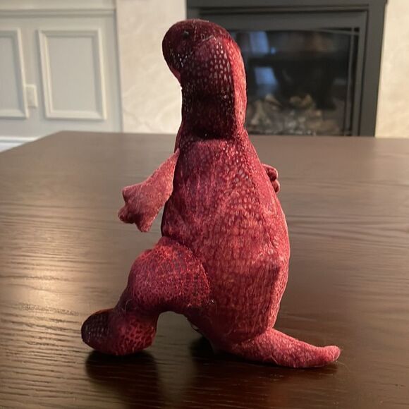Russ Zonies Earth Zone Megabyte Red T-Rex Dinosaur beanbag plush Vintage 1997 - Picture 5 of 6